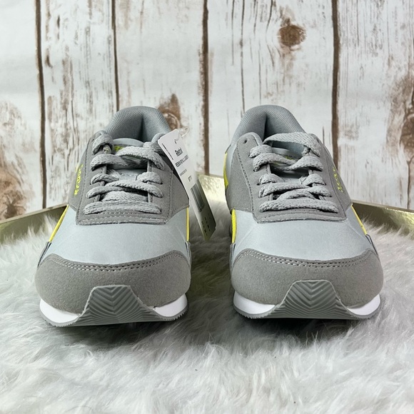 New, Reebok Royal Ultra Gray Yellow Running Jogger Shoes Sneakers - Picture 4 of 9